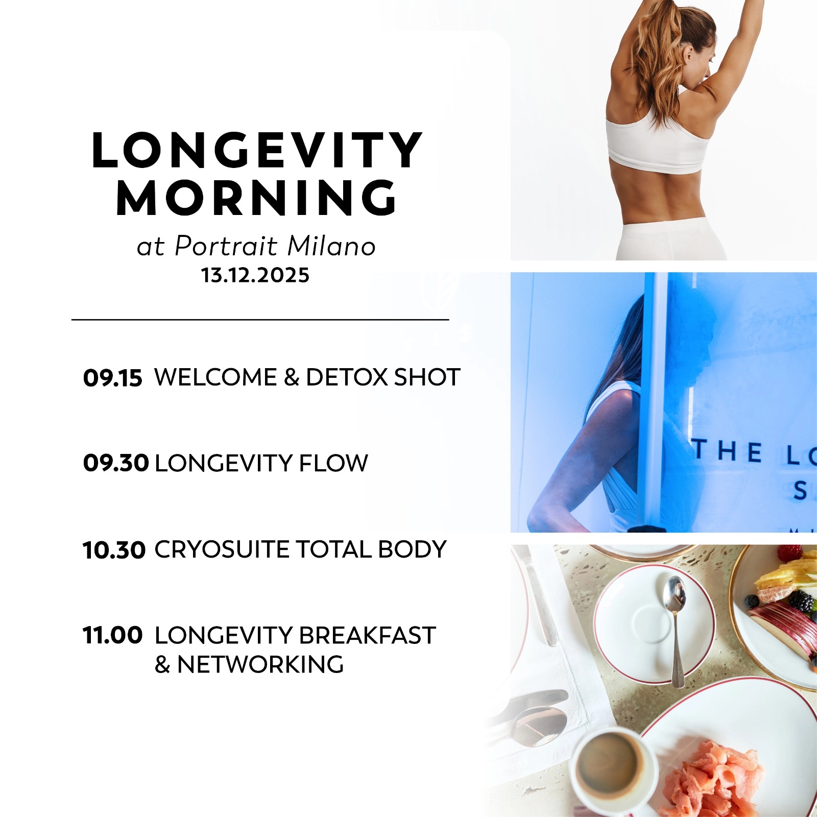 Longevity Morning at Portrait Milano