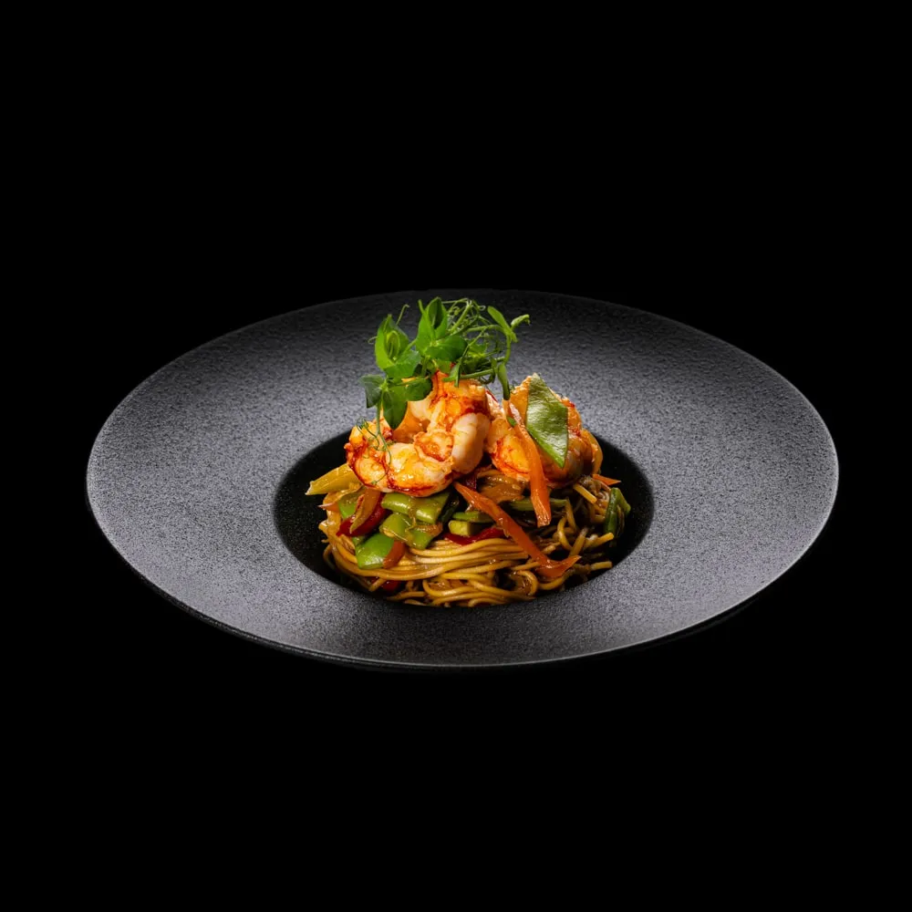 Noodles Con Gamberoni