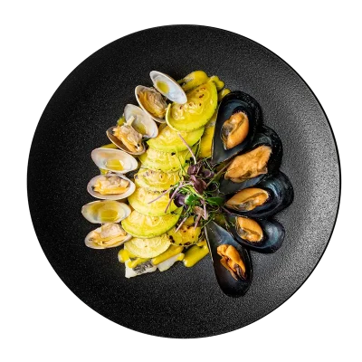 Orata Allo Zaffrano Con Cozze E Vongole
